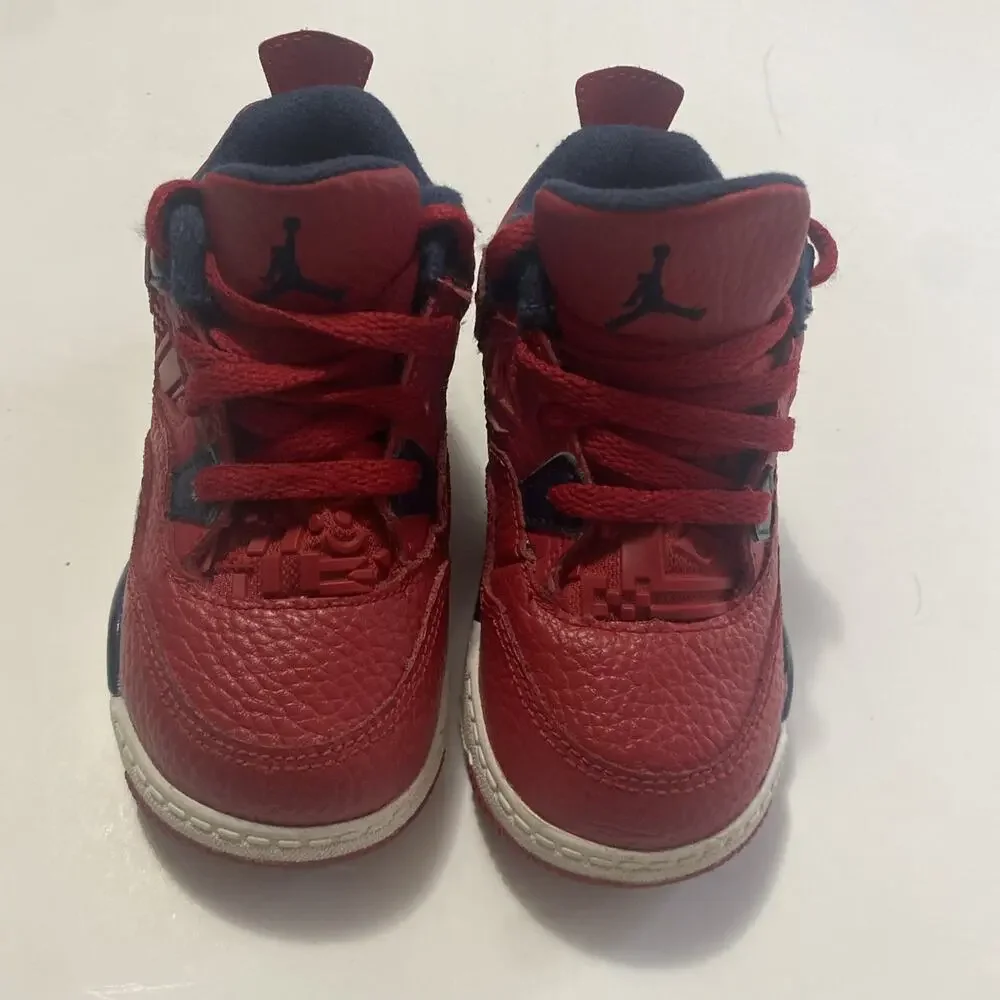 Air Jordan 4 Retro Fiba BQ7670-617 2019 Toddler Kid Red Sneaker Shoe Size 7c